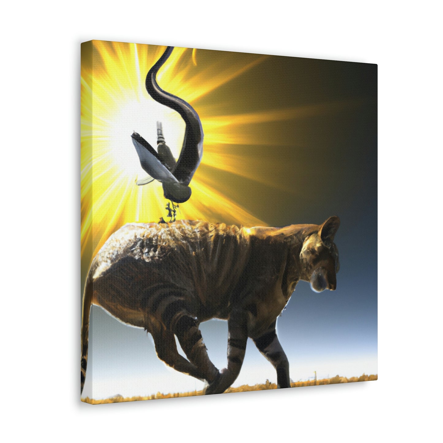 "Ein purrfekter Sonnenstrahl-Moment" - The Alien Canva