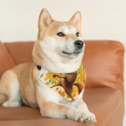 "Autumnal Adventure: A Fox's Mischief" - The Alien Pet Bandana Collar