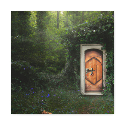 La puerta mágica en el bosque - The Alien Canva