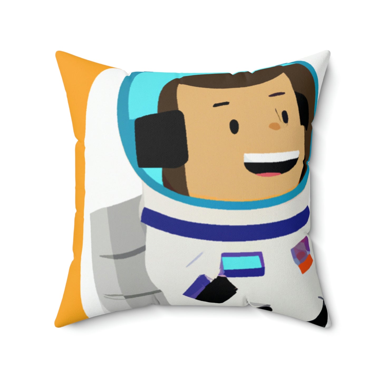 "A Voyage of Celestial Smiles" - The Alien Square Pillow