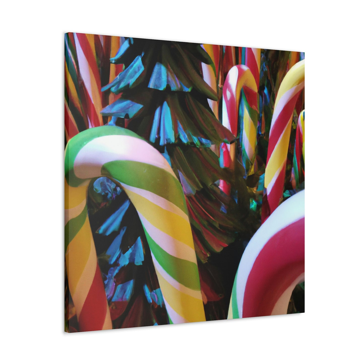 "Candy Cane Wonderland" - Die Alien-Canva