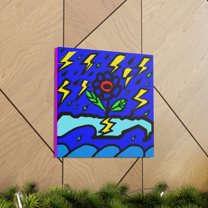 "Una flor audaz en medio de la tormenta" - The Alien Canva