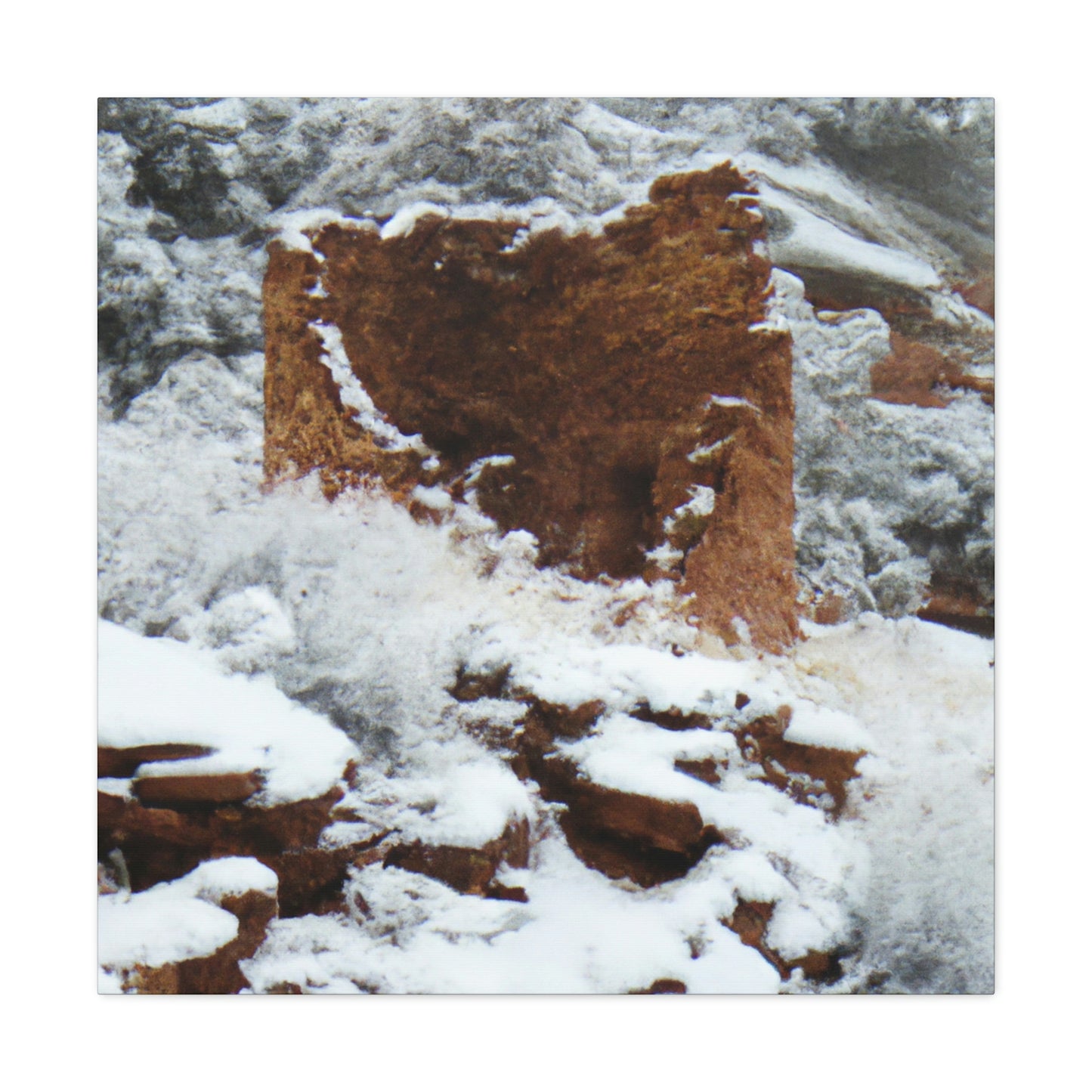 "The Snow-Covered Ruin" - The Alien Canva