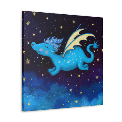 "Drifting Among the Stars: The Story of a Baby Dragon" - The Alien Canva