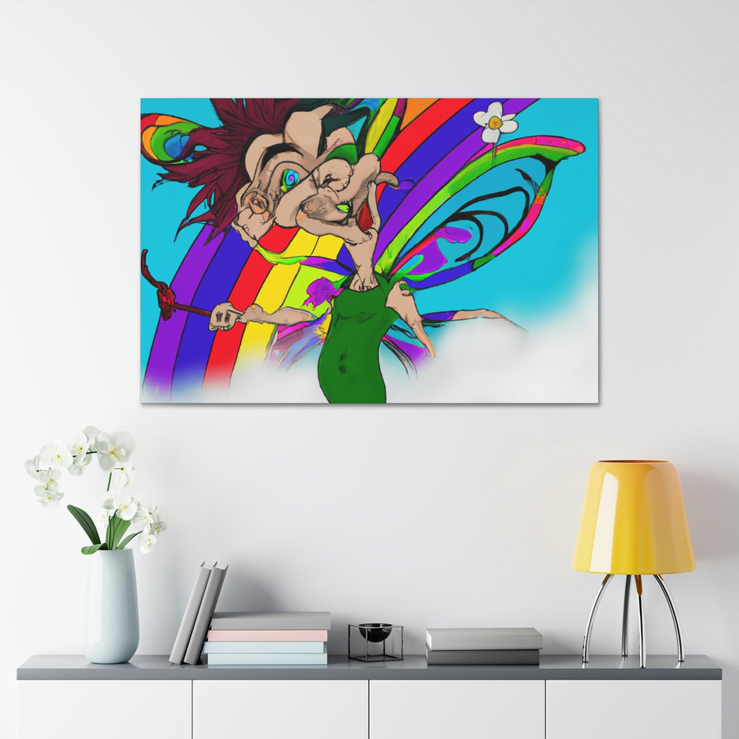 Rainbow Mischief Fairy - The Alien Canva