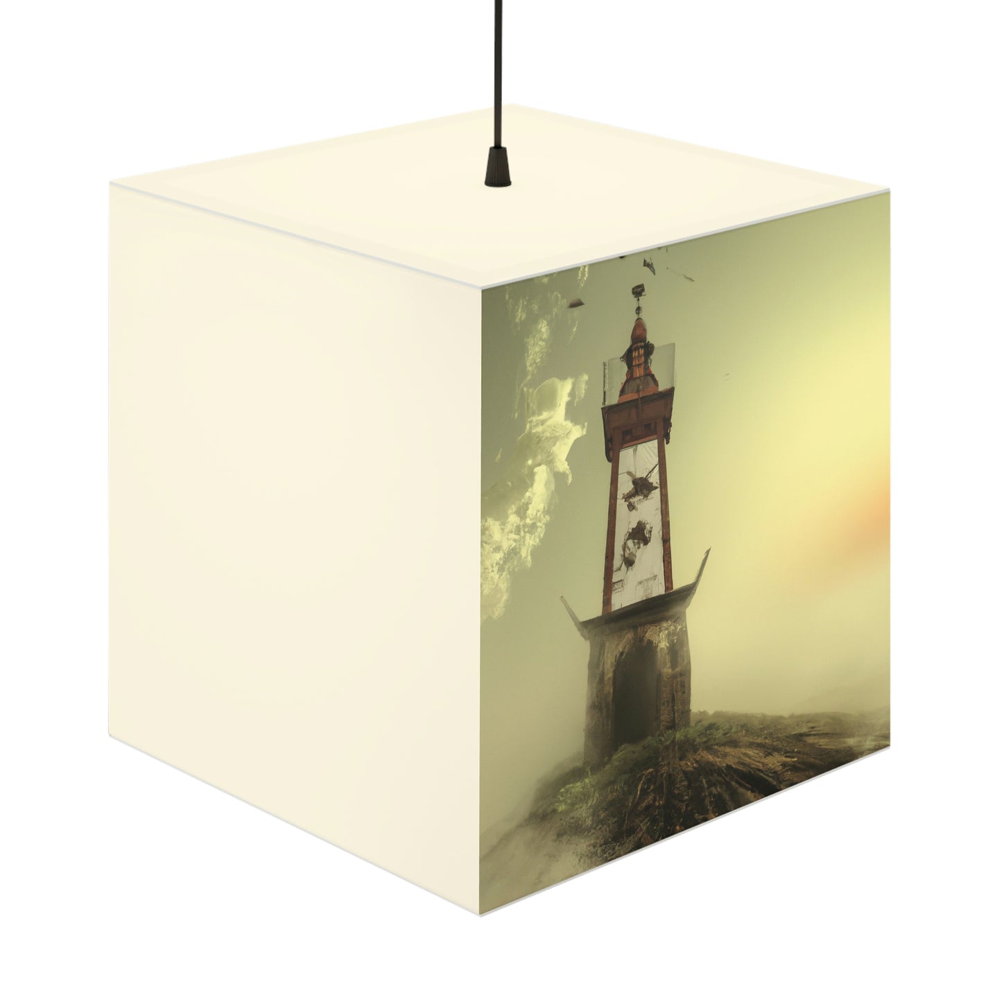 "Ghostly Beacon in the Fog" - Die Alien Light Cube Lampe