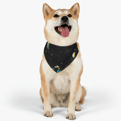 "Un alma perdida conectada con los cielos": el collar de bandana para mascotas alienígenas