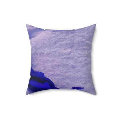 "Buried in the Snow: A Vivid Memory" - The Alien Square Pillow