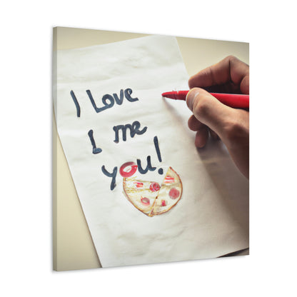 "A Pizza-Loving Love Letter" - The Alien Canva