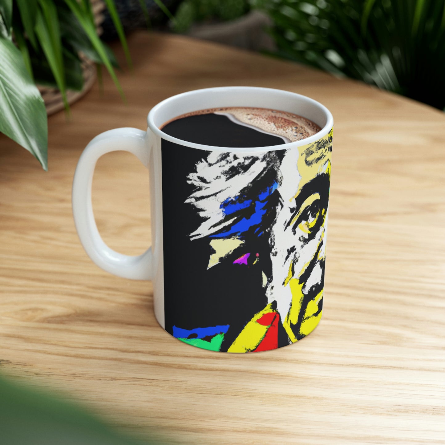 "Albert Einstein: A Pop Art Portrait" - The Alien Ceramic Mug 11 oz