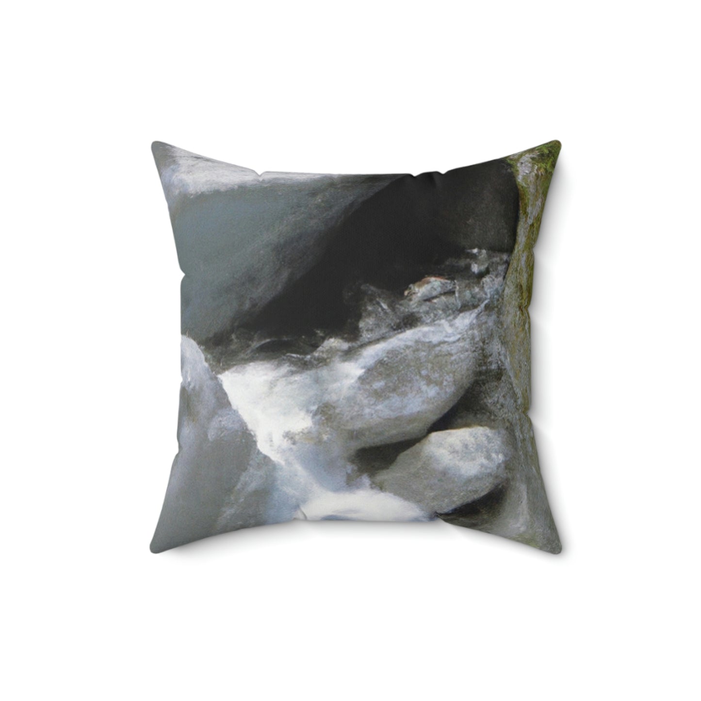 "Canyon Chaos: The Rockslide Race" - The Alien Square Pillow