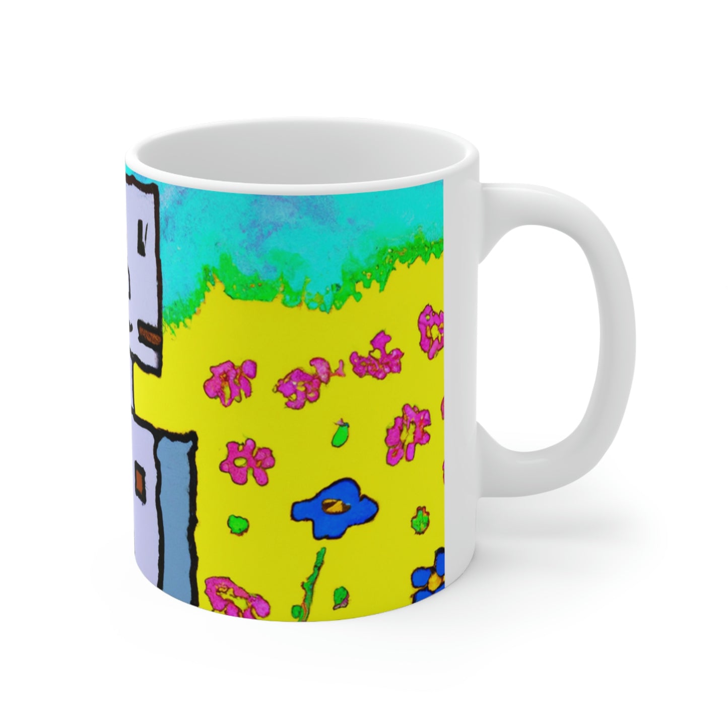 "Un pequeño milagro en un mar de flores" - Taza de cerámica The Alien 11 oz