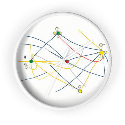 "Explorando la topología dinámica: visualización ingeniosa de una estructura de red". - El reloj de pared alienígena