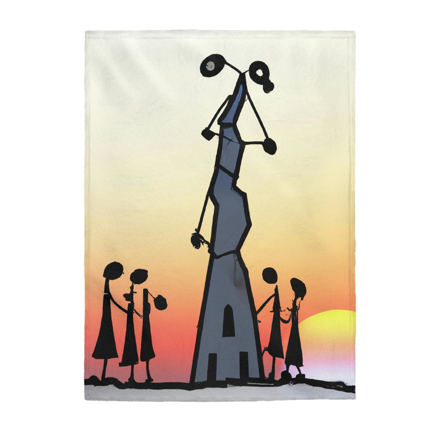 "Forgotten in the Sunset" - The Alien Velveteen Plush Blanket