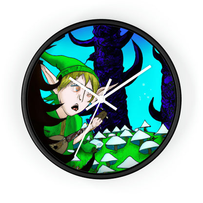 "The Tune-Trotting Elf and the Haunted Forest" - The Alien Wall Clock