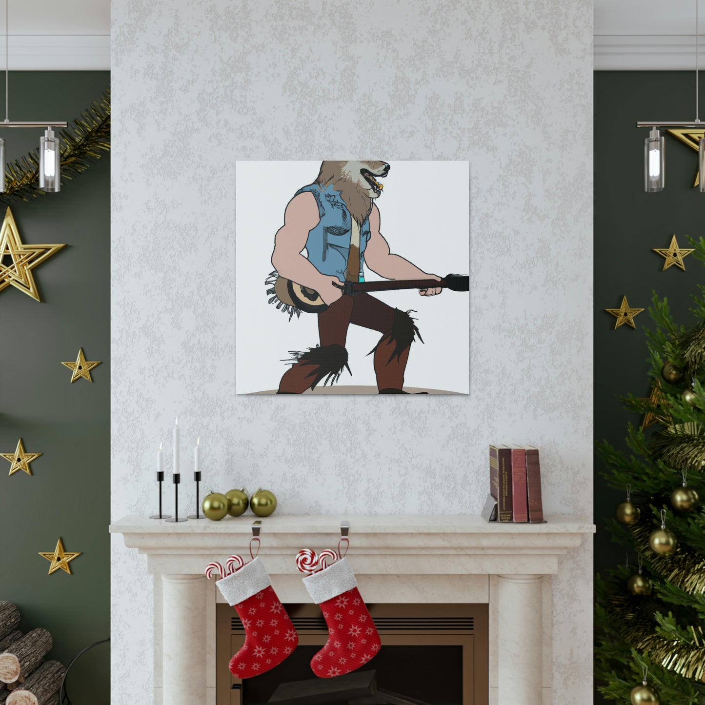 "Howling Highwayman: The Banjo-Playing Werewolf Biker" - The Alien Canva