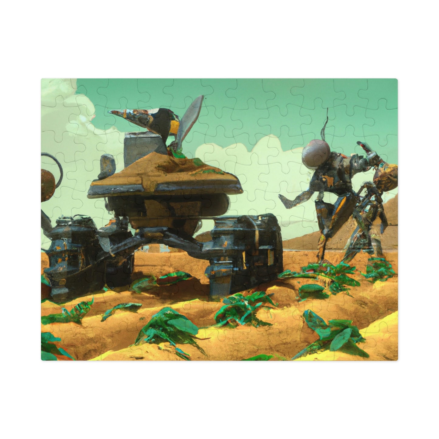 "Harvesting Hope: A Post-Apocalyptic Tale of Robot Farmers" - The Alien Jigsaw Puzzle