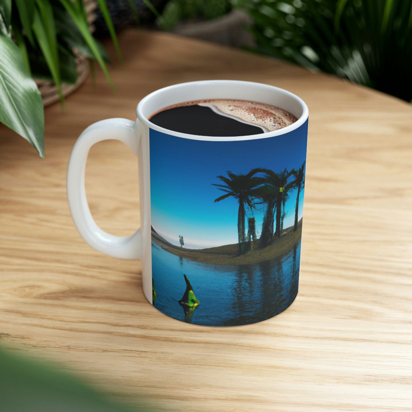 "Invasion of the Island ETs" - Taza de cerámica The Alien 11 oz