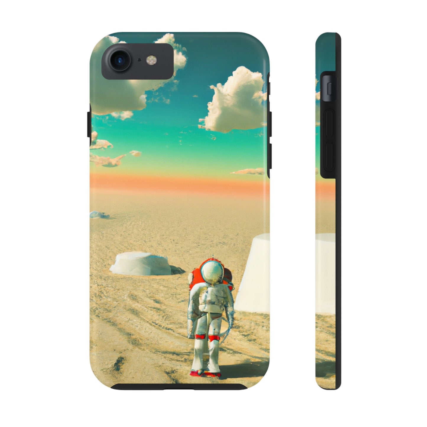 "A Strayed Astronaut: Alone on a Forlorn Planet" - The Alien Tough Phone Cases