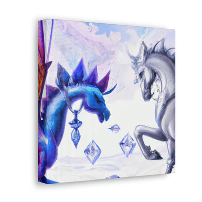 "The Crystal War: Dragon vs Pegasus" - The Alien Canva