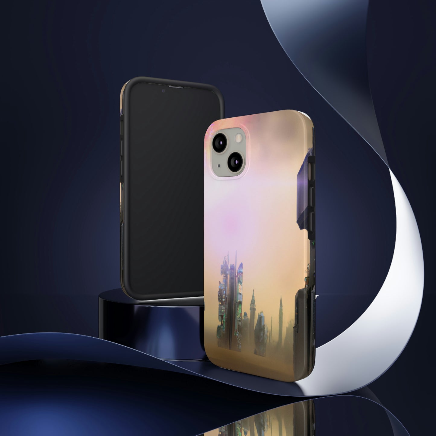 "Lost in the Cosmic Mist" - The Alien Tough Phone Cases