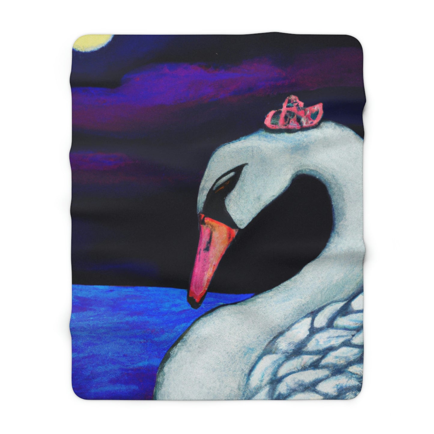 "A Swan's Lament: The Widowed Heavens" - The Alien Sherpa Fleece Blanket