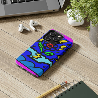 "A Bold Bloom Amidst the Storm" - The Alien Tough Phone Cases