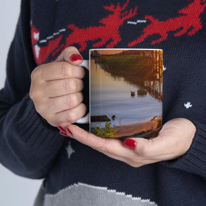 "Amanecer Eterno" - Taza de Cerámica Alienígena 11 oz