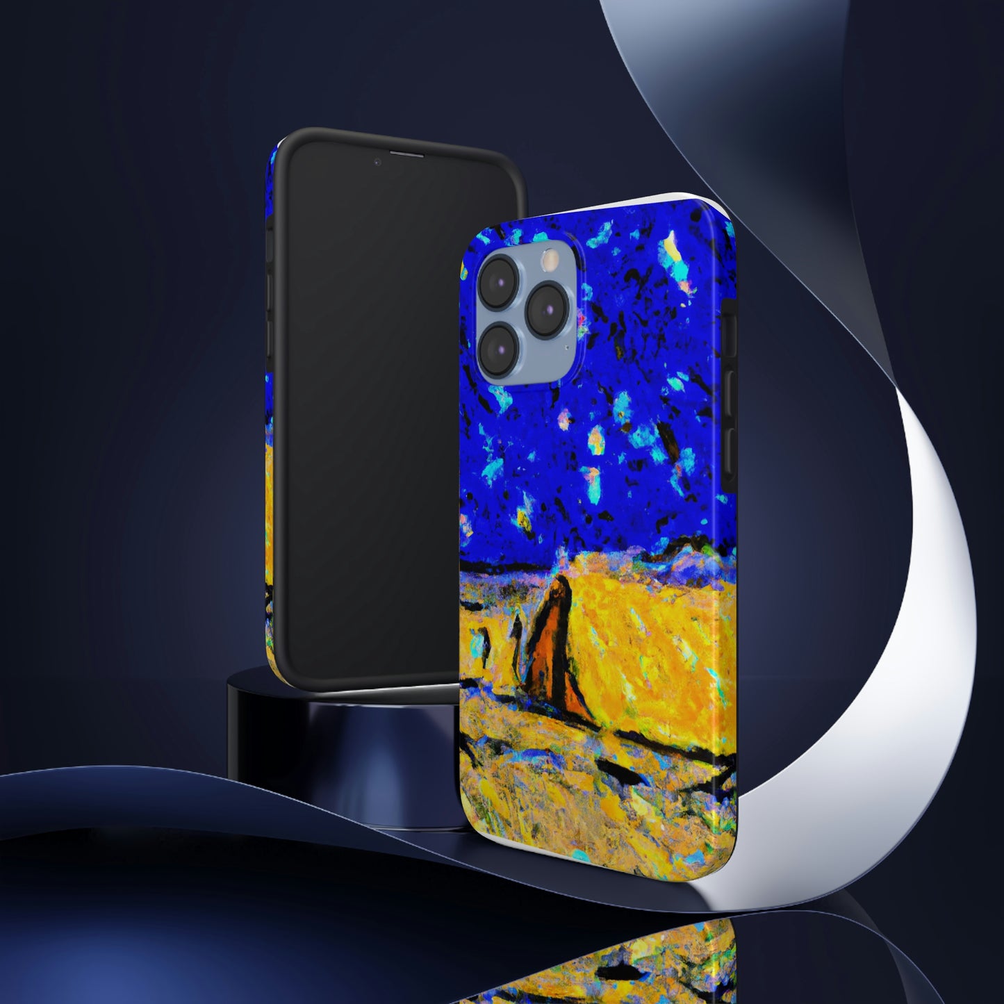 "Enchanted Sands of the Night Sky" - Die Alien Tough Phone Cases