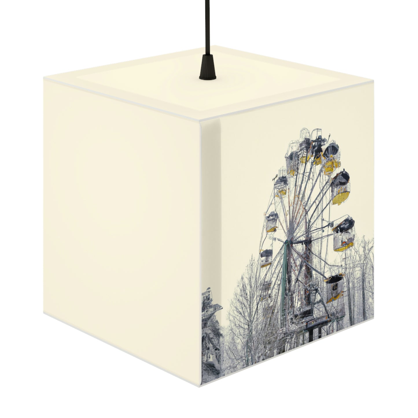 "Lonely Wheel in a Winter Wonderland" - Die Alien Light Cube Lampe