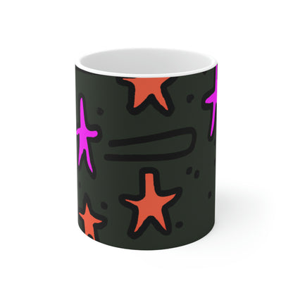 "Abandoned in the Glittering Night Sky" - The Alien Ceramic Mug 11 oz