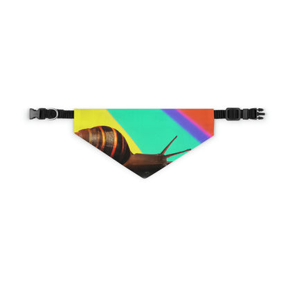 "Rainbow Pot of Gold: A Snail's Slow Trek" - The Alien Pet Bandana Collar