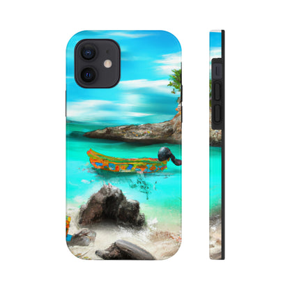 "Caribbean Fiesta on the Beach - A Digital Exploration of Mexican Culture" - The Alien Tough Phone Cases