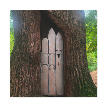 "The Mysterious Tree Door" - The Alien Canva