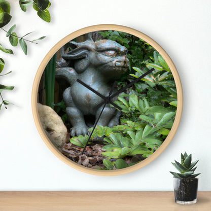 "Guardian of the Secret Garden" - The Alien Wall Clock