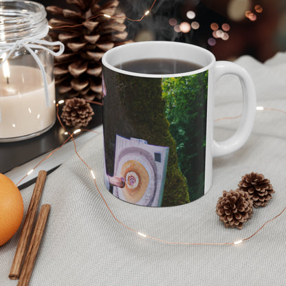 "Enchantment in Oil: A Young Artist's Vision of a Magical Forest" - The Alien Ceramic Mug 11 oz