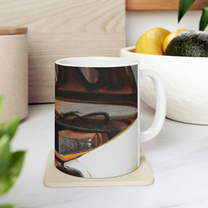 that rebuilds the consciousness of a lost loved one

"Rebuilding Time: A Journey to Remember" - The Alien Ceramic Mug 11 oz