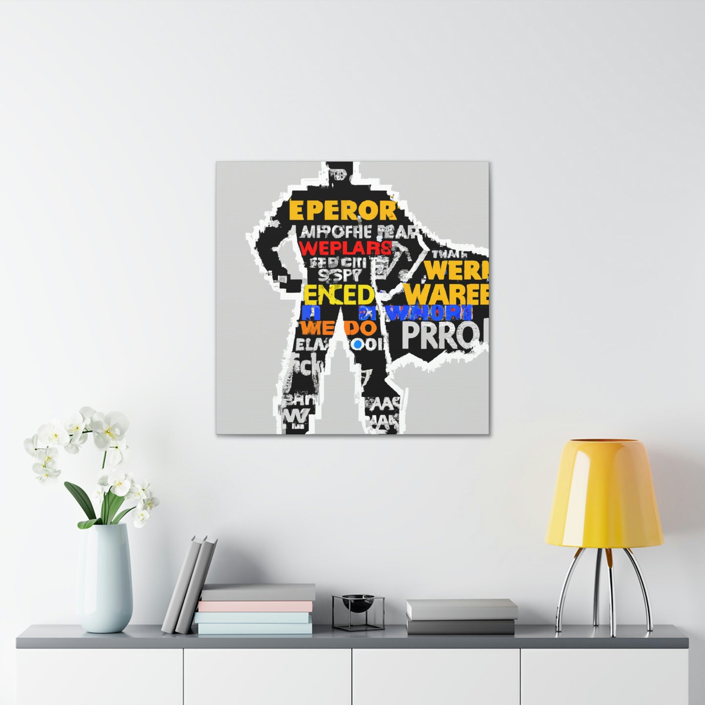 Superhéroe Word Pop Art - The Alien Canva