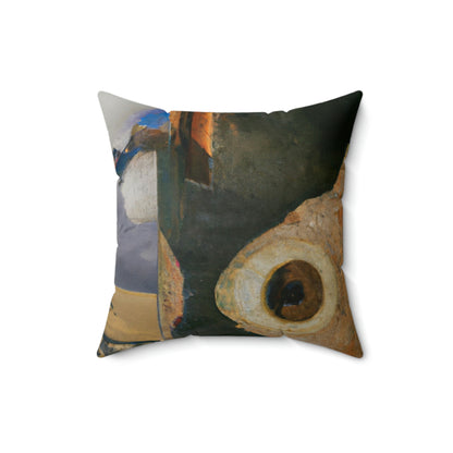 "A Journey Into Forgotten Relics" - The Alien Square Pillow