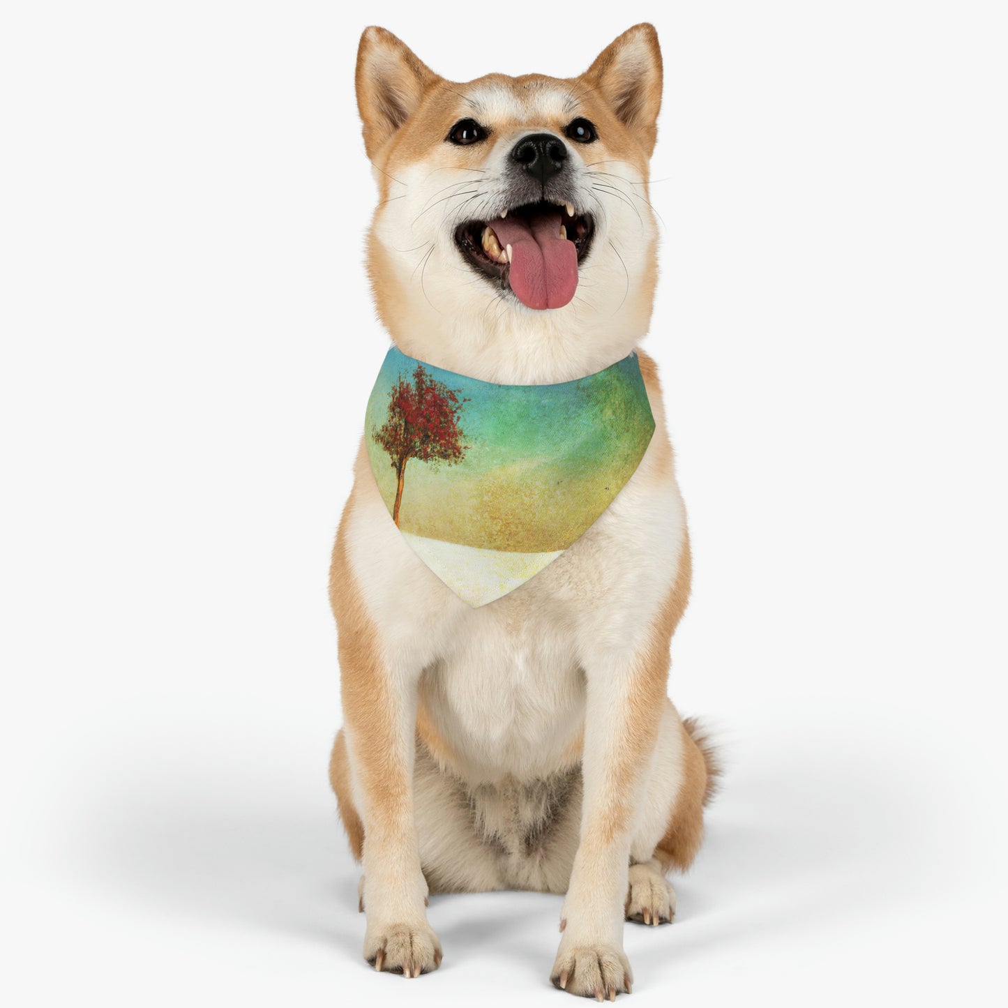 "Alone in the Snowy Meadow" - The Alien Pet Bandana Collar