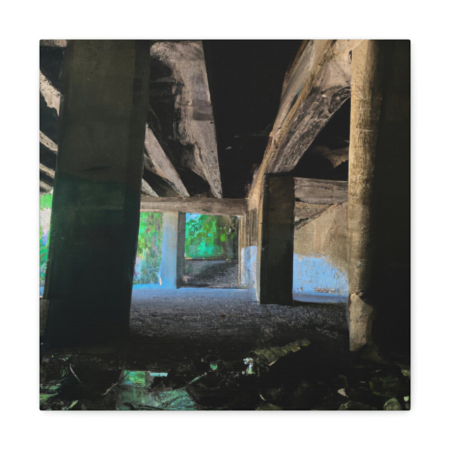 Treasure Under the Bridge - The Alien Canva