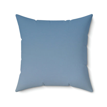 The Crescent Moon in Winter's Shadow - The Alien Square Pillow