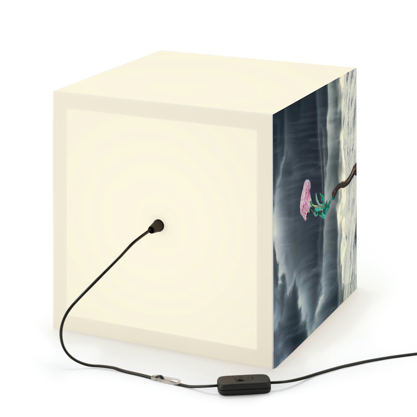 "Aight Against the Storm: The Story of a Lonely Flower" - The Alien Light Cube Lamp