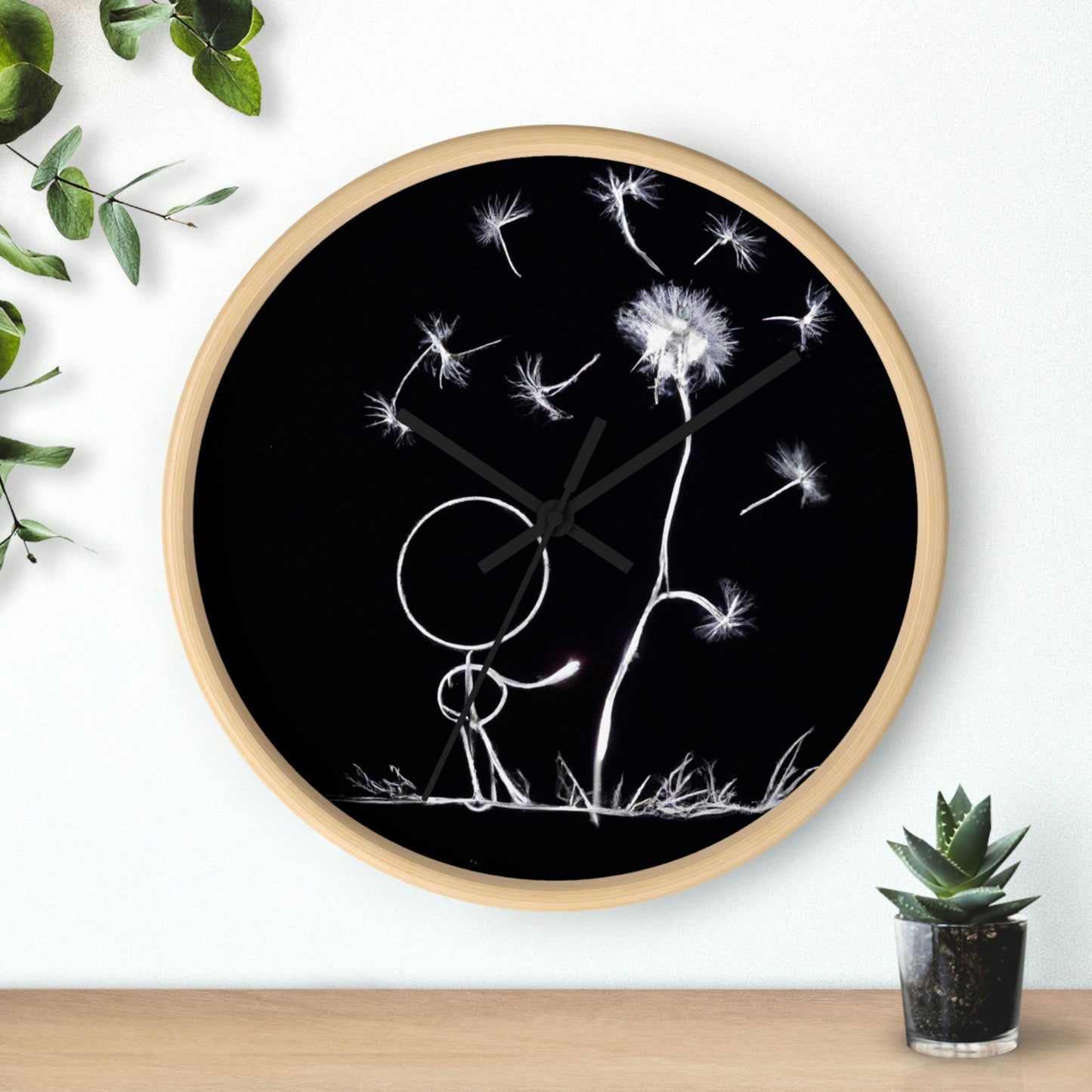 "A Dandelion Flicker in the Midnight Breeze" - The Alien Wall Clock