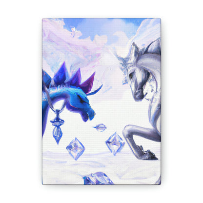 "The Crystal War: Dragon vs Pegasus" - The Alien Canva