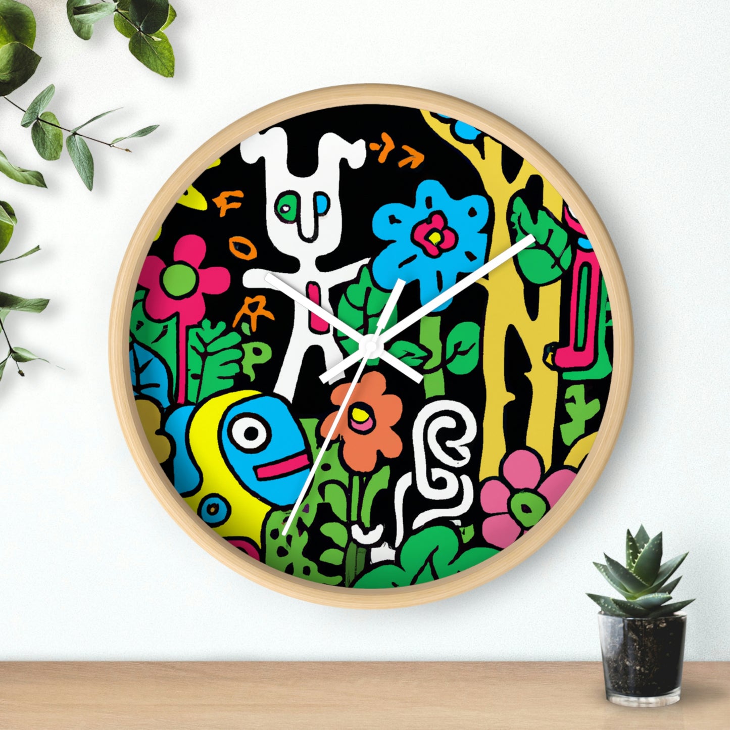 The Enchanted Garden of Wonders. - The Alien Wall Clock