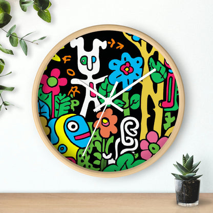 The Enchanted Garden of Wonders. - The Alien Wall Clock