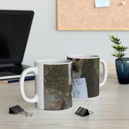 "A Heartbreaking Search: The Lost Dog's Plea for Reunion" - The Alien Ceramic Mug 11 oz