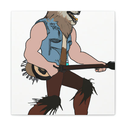 "Howling Highwayman: The Banjo-Playing Werewolf Biker" - The Alien Canva