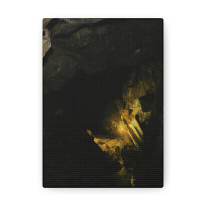 "Descending the Labyrinth: The Mysterious Cave Treasure" - The Alien Canva